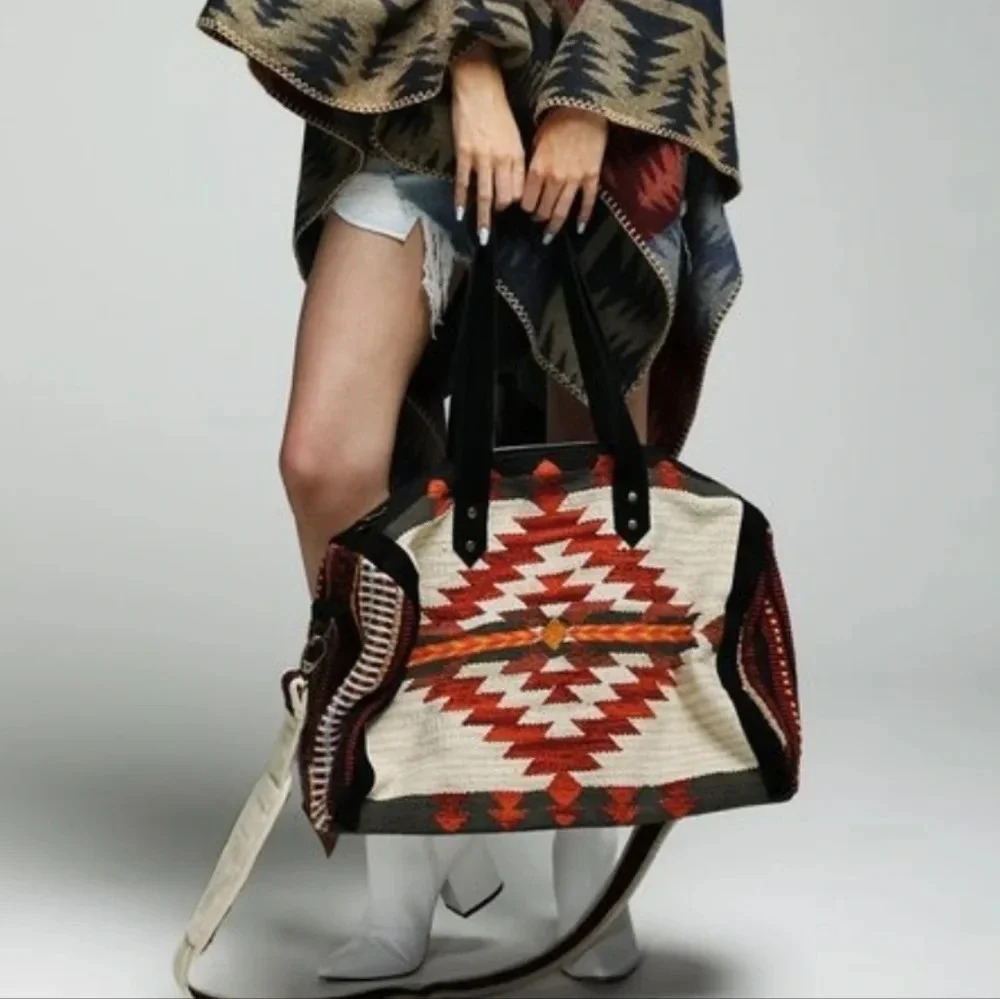Ruggine Aztec Boho Duffle Travel Bag New